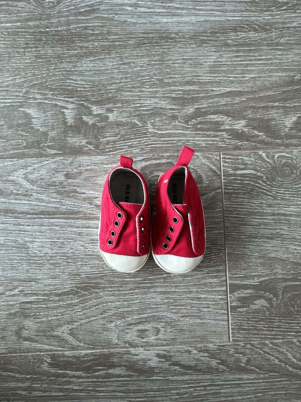 Old Navy Red Canvas Toddler Shoes